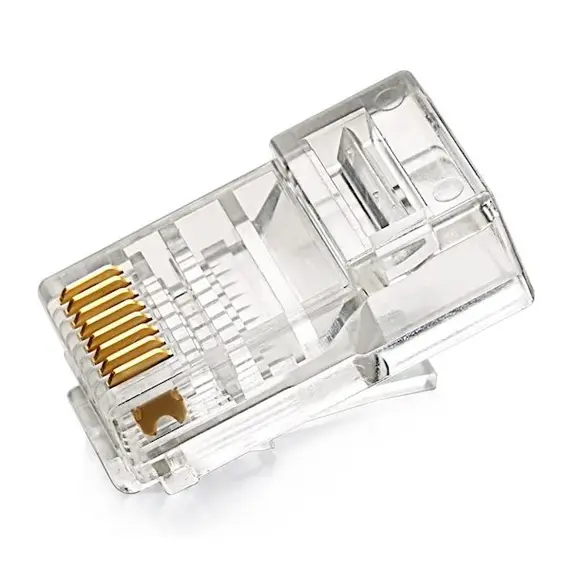 ქსელის კაბელის კონექტორი UGREEN NW110 (20331) RJ45 Network Connector for UTP Cat 5, Cat 5e 50pcs , 2 image - Primestore.ge
