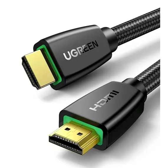 HDMI კაბელი UGREEN HD118 (40410) High-End HDMI Cable with Nylon Braid 2m (Black)  - Primestore.ge