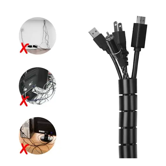 კაბელ მენეჯმენტი UGREEN 30820 Protection Tube DIA 25mm 5m (Black) , 6 image - Primestore.ge