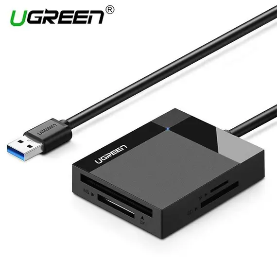 ბარათის წამკითხველი UGREEN CR125 (30333) USB 3.0 All-in-One Card Reader 0.5M  - Primestore.ge