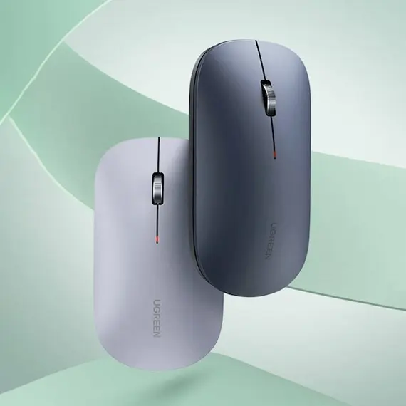 მაუსი Ugreen MU001 (90373), Wireless, 4000DPI, USB, Mouse, Light Gray , 3 image - Primestore.ge