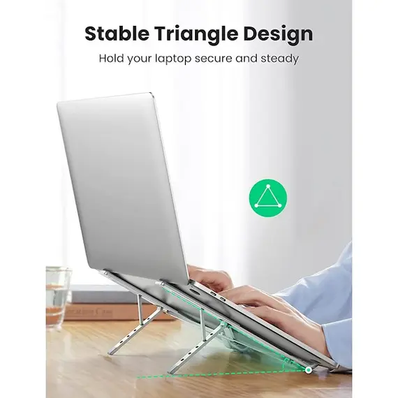 ნოუთბუქის სადგამი UGREEN LP451 (40289) Foldable Laptop Stand, Silver , 2 image - Primestore.ge