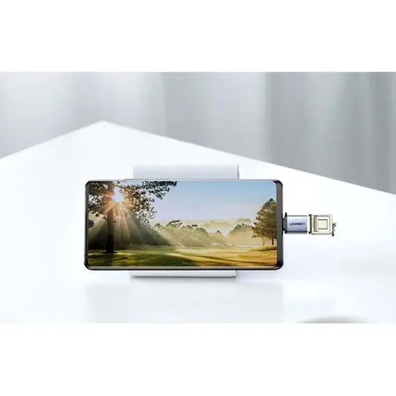 USB ადაპტერი UGREEN US270 (50283) OTG Type C to USB 3.0 A Adapter Cable with Lanyard (Black) , 4 image - Primestore.ge
