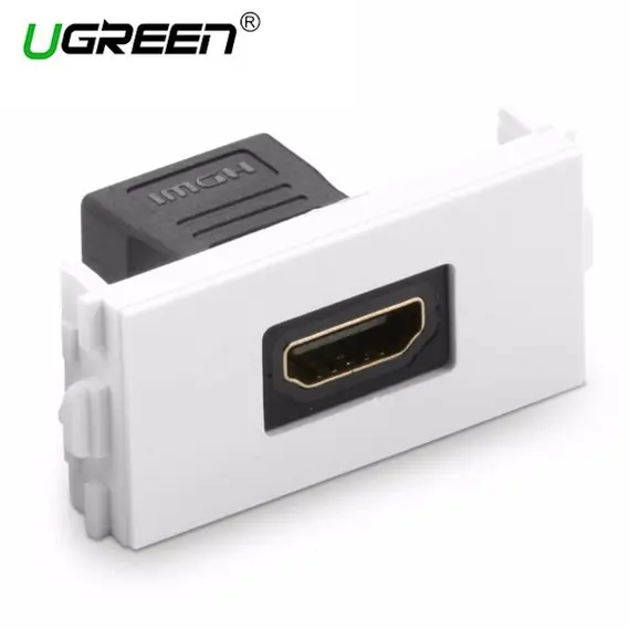 HDMI როზეტი UGREEN MM113 (20317) HDMI Socket Panel (White)  - Primestore.ge
