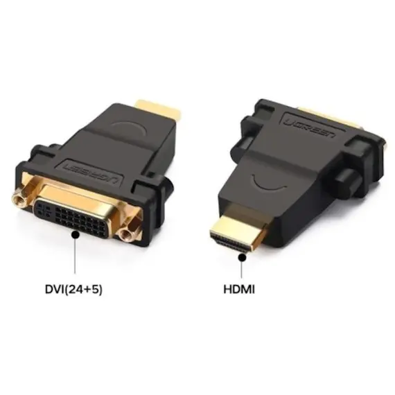ადაპტერი UGREEN 20123 HDMI Male to DVI (24+5) Female Adapter (Black) , 2 image - Primestore.ge