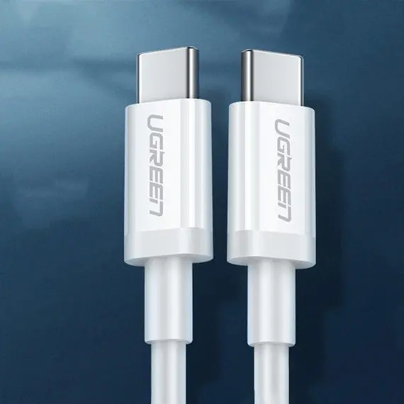USB კაბელი UGREEN 60518 USB 2.0 C M/M ABS Cover 1m (White) , 5 image - Primestore.ge