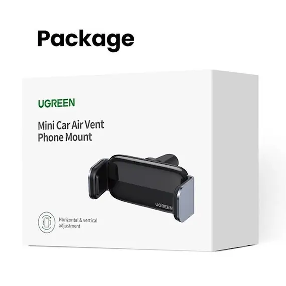 მობილურის დამჭერი Ugreen LP120 (10422), Air Vent Phone Holder, Gray , 7 image - Primestore.ge
