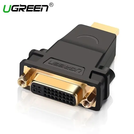 ადაპტერი UGREEN 20123 HDMI Male to DVI (24+5) Female Adapter (Black)  - Primestore.ge
