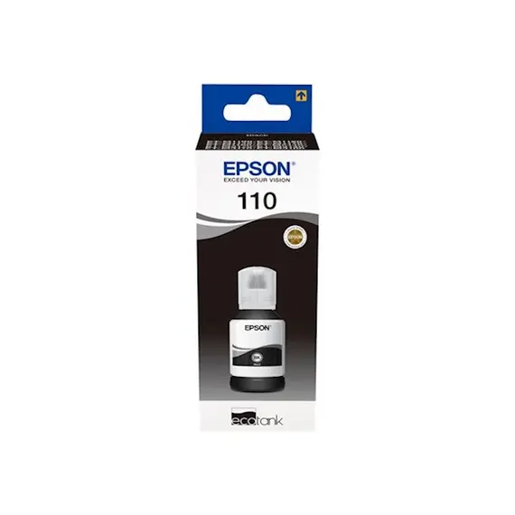 მელანი Epson 110 Ecotank PIGMENT Black XL (C13T03P14A) 120ml 6,000 pages , 2 image - Primestore.ge