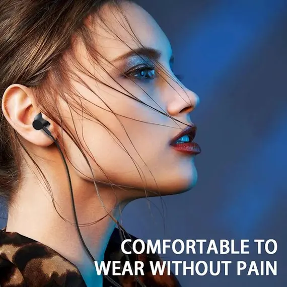 Headphone Lenovo earphone QF320 Black, 5 image