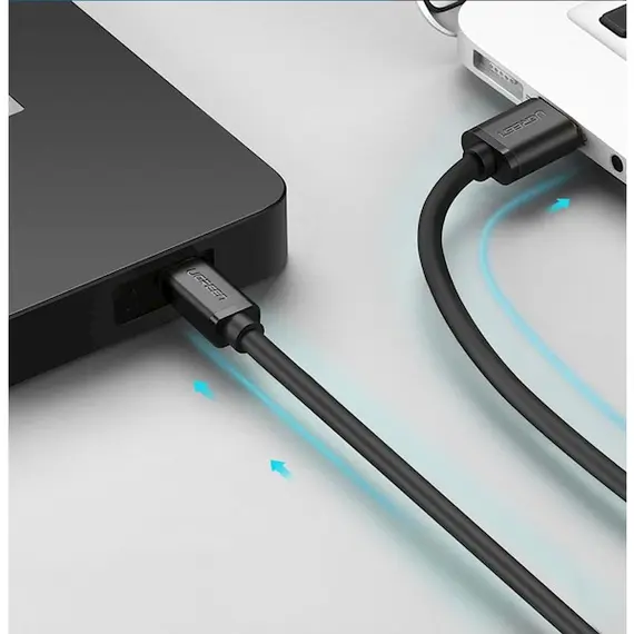 USB კაბელი UGREEN 10385 USB 2.0 A Male to Mini 5 Pin Male Cable 1.5m (Black) , 4 image - Primestore.ge