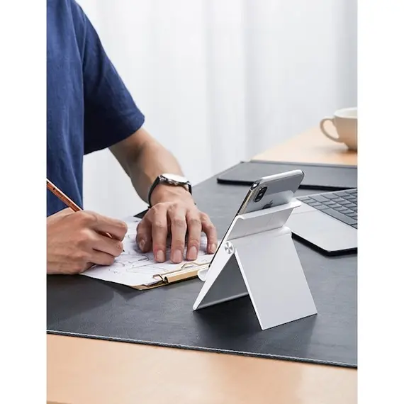 მობილურის დამჭერი UGREEN 80704 Adjustable Portable Stand (White) , 8 image - Primestore.ge