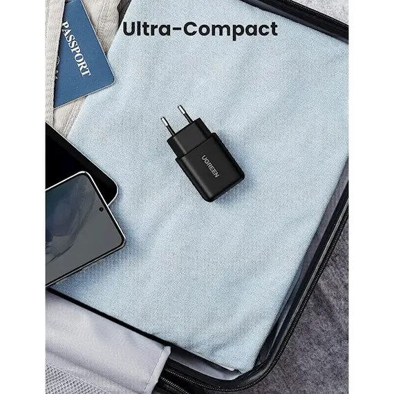 მობილურის დამტენი UGREEN 70273 Quick Charge 3.0 USB Charger EU Black , 6 image - Primestore.ge