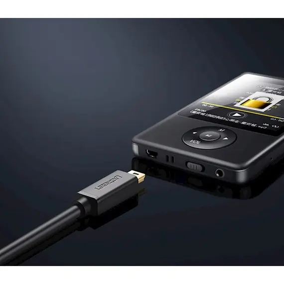 USB კაბელი UGREEN 10385 USB 2.0 A Male to Mini 5 Pin Male Cable 1.5m (Black) , 5 image - Primestore.ge