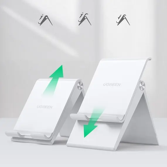 მობილურის დამჭერი UGREEN 80704 Adjustable Portable Stand (White) , 3 image - Primestore.ge
