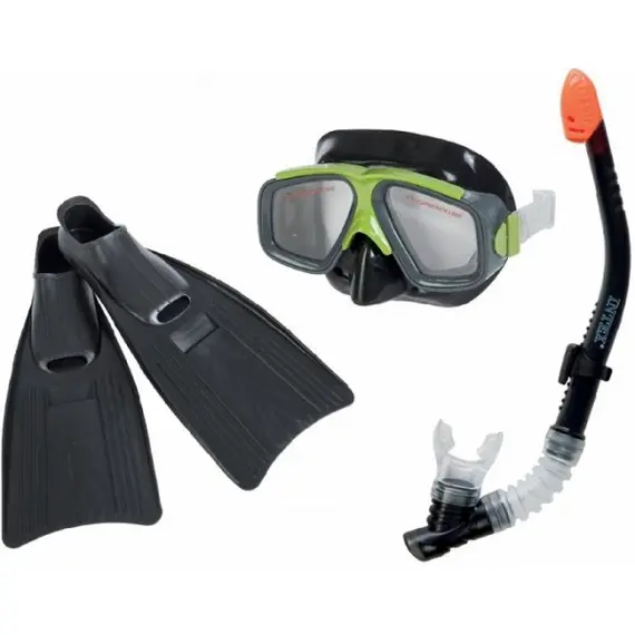 აკვალანგის ნაკრები  გრძელი ლასტით (41-46) INTEX 55959  - Primestore.ge