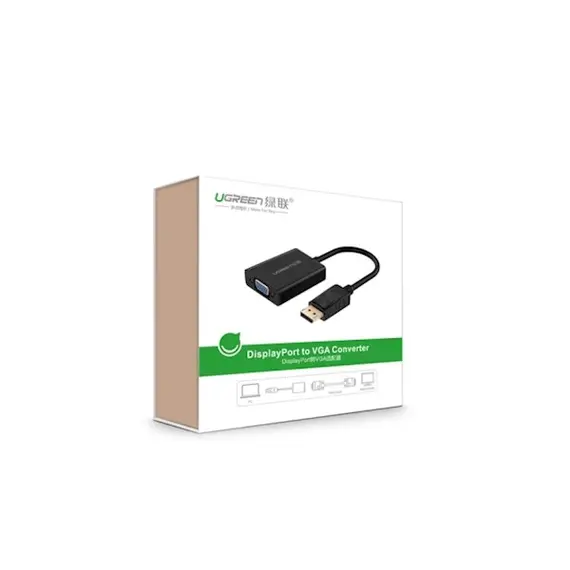 ადაპტერი UGREEN DP109 (20415) DP Male to VGA Female Converter  Black DP To VGA , 5 image - Primestore.ge