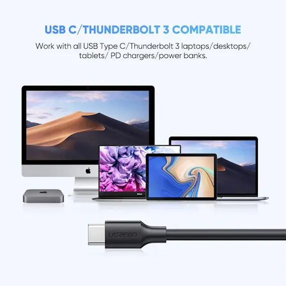 Micro-B USB კაბელი UGREEN US312 (20103) Type-c to Micro B USB 3.0 to USB-C Cable 1M , 8 image - Primestore.ge