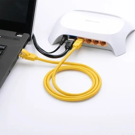 LAN კაბელი UGREEN Patch Cord NW103 (30642) Cat 5e UTP Lan Cable 10m (Yellow) , 5 image - Primestore.ge