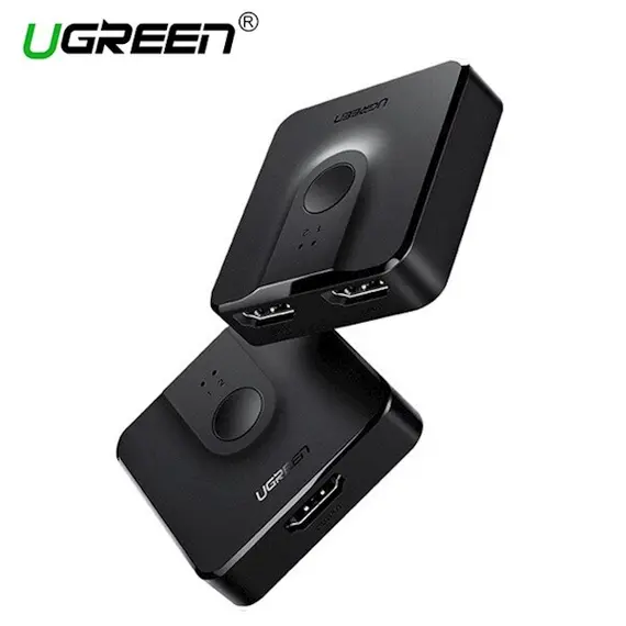 HDMI Switch UGREEN CM217 (50966) 2 In 1 Out HDMI 1.4 Switcher 4Kx2K @ 30Hz