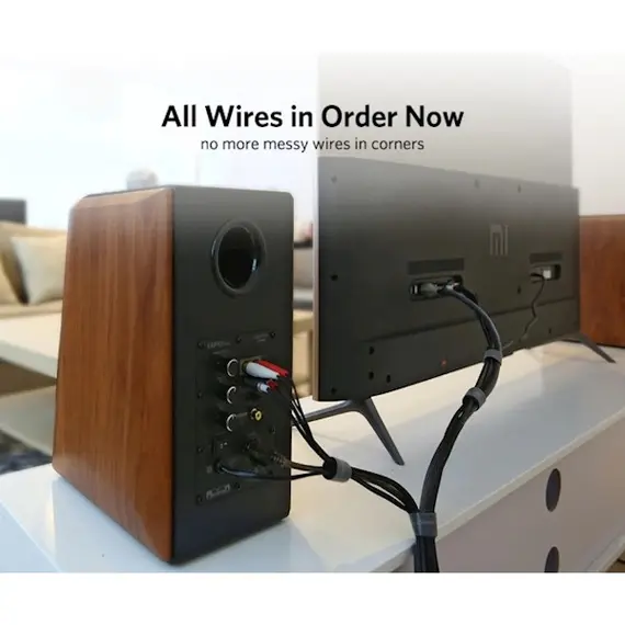კაბელების მენეჯერი UGREEN LP124 (40356) Cable Organizer 5m Black , 6 image - Primestore.ge