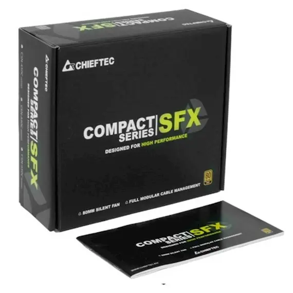 კვების ბლოკი CHIEFTEC RETAIL Compact CSN-650C, 8cm fan,a/PFC,24+8,3xPeripheral,4xSATA,2xPCIe,SFX , 4 image - Primestore.ge