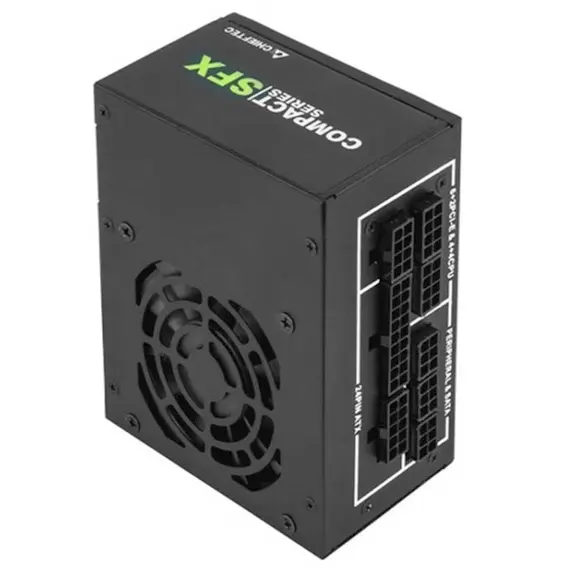 კვების ბლოკი CHIEFTEC RETAIL Compact CSN-650C, 8cm fan,a/PFC,24+8,3xPeripheral,4xSATA,2xPCIe,SFX , 2 image - Primestore.ge