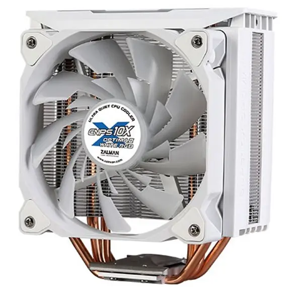 ქულერი Zalman CPU cooling system CNPS10X OPTIMA II White RGB LGA2066,2011-V3,2011,115X,1366,*1700 (ZM-1700MKD), AM4,AM3+,AM3,FM2+,FM2, 120mm,TDP180W , 4 image - Primestore.ge