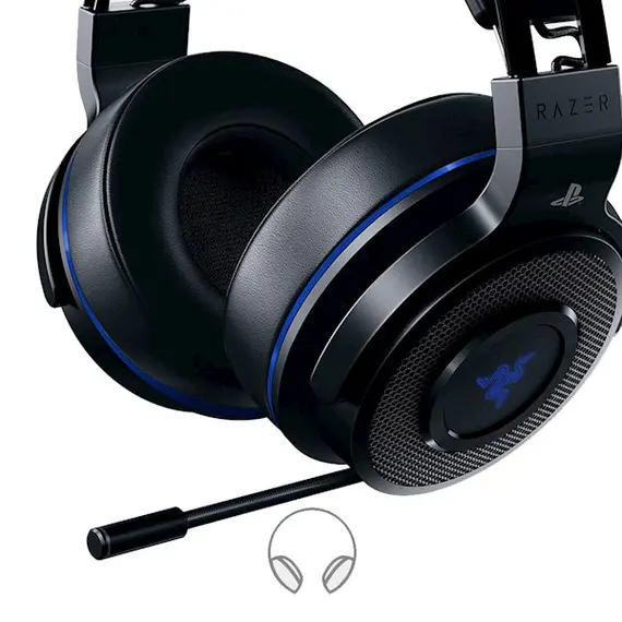Headphone Razer Thresher - PS4, Black / blue, 5 image