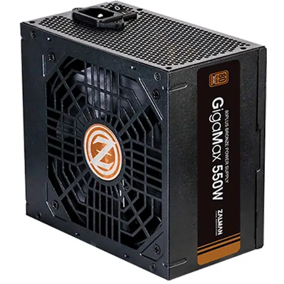 Power supply Zalman Power supply GigaMax 550-GVII (550W), 200-240VAC, 88%, 80 + Bronze, aPFC, 120mm, MB24, CPU (4 + 4), 5xSATA, 2xPCIe, 3xMOLEX, 1xFDD, OCP, OVP, OPP , OTP, UVP, SCP, 2 image