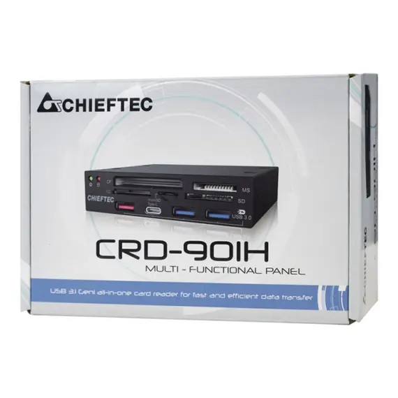Drive CHIEFTEC All-in-One card-reader, 3xUSB3.0,1xUSB Type-C, RETAIL, 4 image