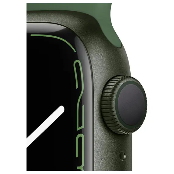 Smart Watch Apple Watch Series 7 GPS 45mm Green Aluminum Case With Green Sport Band MKN73, 3 image