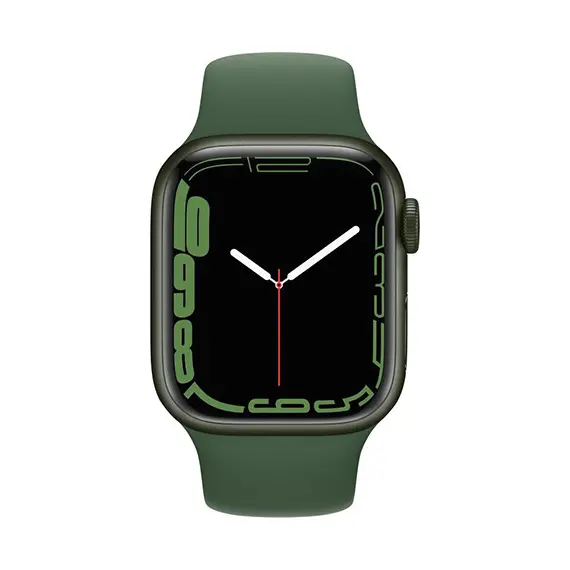 Smart Watch Apple Watch Series 7 GPS 45mm Green Aluminum Case With Green Sport Band MKN73, 2 image