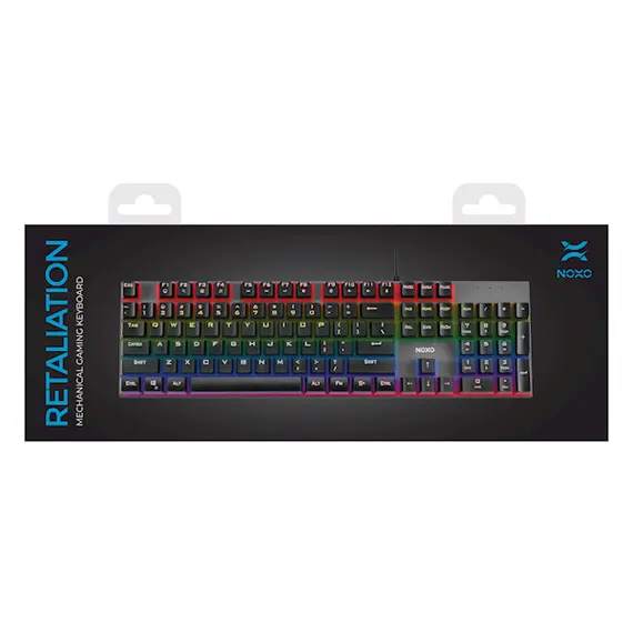 კლავიატურა NOXO Retaliation Mechanical gaming keyboard, Blueswitches, EN/RU , 4 image - Primestore.ge