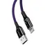 კაბელი Baseus C-shaped Light Intelligent Power-Off Cable CALCD-05  - Primestore.ge