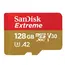 მეხსიერების ბარათი SanDisk 128GB Extreme MicroSD/XC UHS-I Card 190MB/S V30/4k Class 10 SDSQXAA-128G-GN6MN  - Primestore.ge