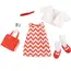 თოჯინის ტანსაცმელი LORI 6" DOLL CHEVRON DRESS , 2 image - Primestore.ge
