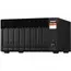 Power supply 8-bay NAS AMD Ryzen V1000 series V1500B 4C/8T 2.2GHz 8GB DDR4 RAM (2 x SODIMM slots max. 64GB optional ECC RAM support) 8x SATA 6Gb/s bays 2x M.