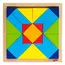 ასაწყობი ხის ფაზლი Goki The wooden puzzle The world of shapes - rectangle 57572-4  - Primestore.ge