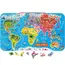 სათამაშო საგანმანათლებლო რუკა Janod Magnetic world map Janod English J05504  - Primestore.ge