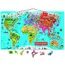 სათამაშო რუკა Janod Magnetic world map Russian J05483 , 2 image - Primestore.ge