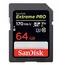 მეხსიერების ბარათი SanDisk 64GB Extreme PRO SD/XC UHS-I Card 200MB/S V30/4K Class 10 SDSDXXU-064G-GN4IN  - Primestore.ge