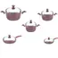 ქვაბებისა და ტაფების ნაკრები NATUREL NT10PC SET1 VIOLET  - Primestore.ge