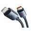 კაბელი Baseus Crystal Shine Series Fast Charging Data Cable Type-C to Lightning 1.2m CAJY000201 , 3 image - Primestore.ge