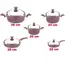 ქვაბებისა და ტაფების ნაკრები NATUREL NT10PC SET1 VIOLET , 2 image - Primestore.ge