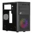 Processor case 2E Computer case BASIS (RD850) MiniT, Micro ATX, Mini ITX, 2xUSB2.0, 1xUSB3.0, 1x120mm ARGB, acrylic, (side panel), without PSU, black