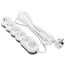 დამაგრძელებელი კაბელი 2E 5 Ways socket,with children protection.H05VV-F 3G*1.0mm, 3m, white, suitable for vertical mounting  - Primestore.ge