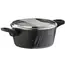 ქვაბი Ardesto Casserole Gemini Anzio, glass lid, 3.8 l, black, aluminum , 2 image - Primestore.ge