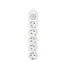 დამაგრძელებელი კაბელი 2E 5 Ways socket,with children protection.H05VV-F 3G*1.0mm, 3m, white, suitable for vertical mounting , 2 image - Primestore.ge