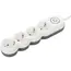 დამაგრძელებელი კაბელი 2E 4 Ways socket,with children protection.H05VV-F 3G1.0*3m, white, suitable for vertical mounting , 2 image - Primestore.ge
